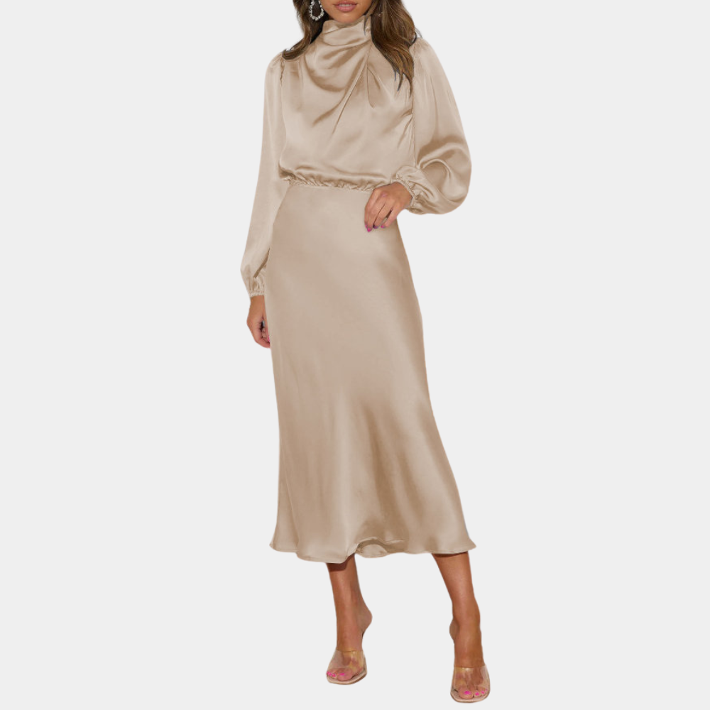 Abito Midi in Raso | Elegante & Sofisticato | Stile Raffinato