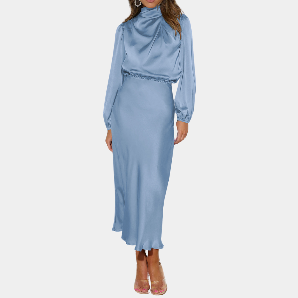 Abito Midi in Raso | Elegante & Sofisticato | Stile Raffinato
