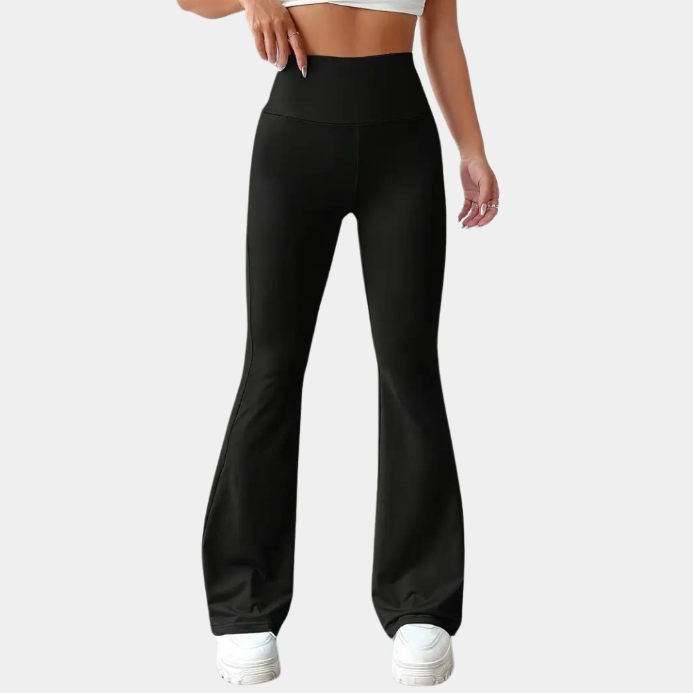 Leggings a Zampa Donna | Nylon-Elastan | Vita Alta Modellante