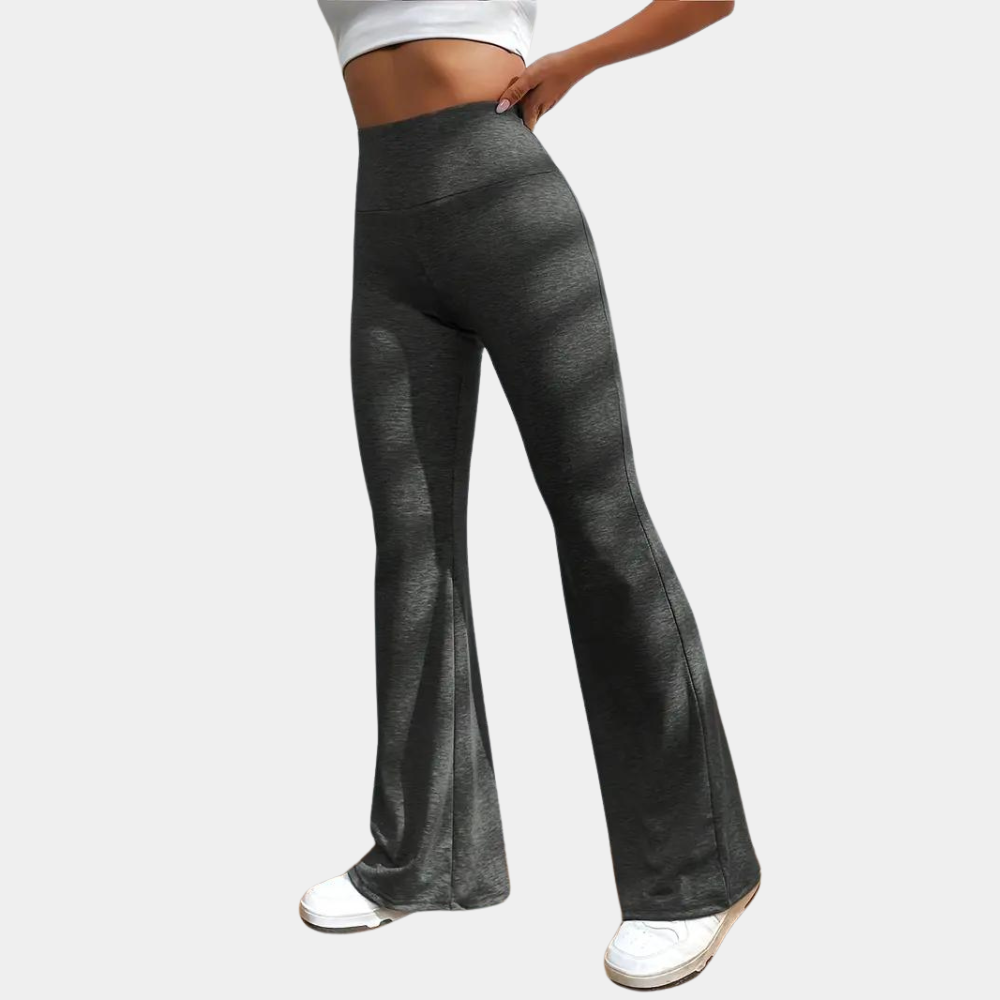 Leggings a Zampa Donna | Nylon-Elastan | Vita Alta Modellante
