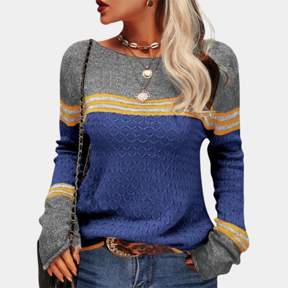 Maglione a Righe | Blocchi di Colore | Morbido e Versatile