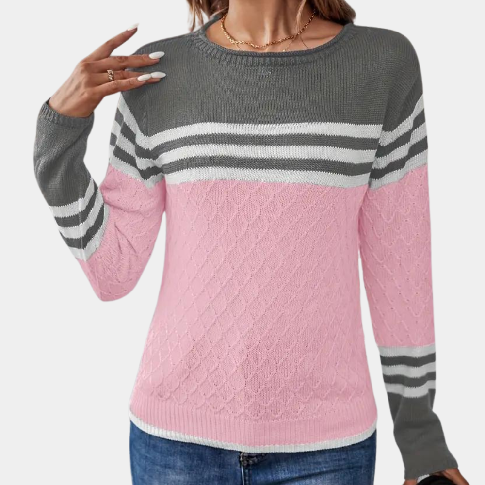 Maglione a Righe | Blocchi di Colore | Morbido e Versatile
