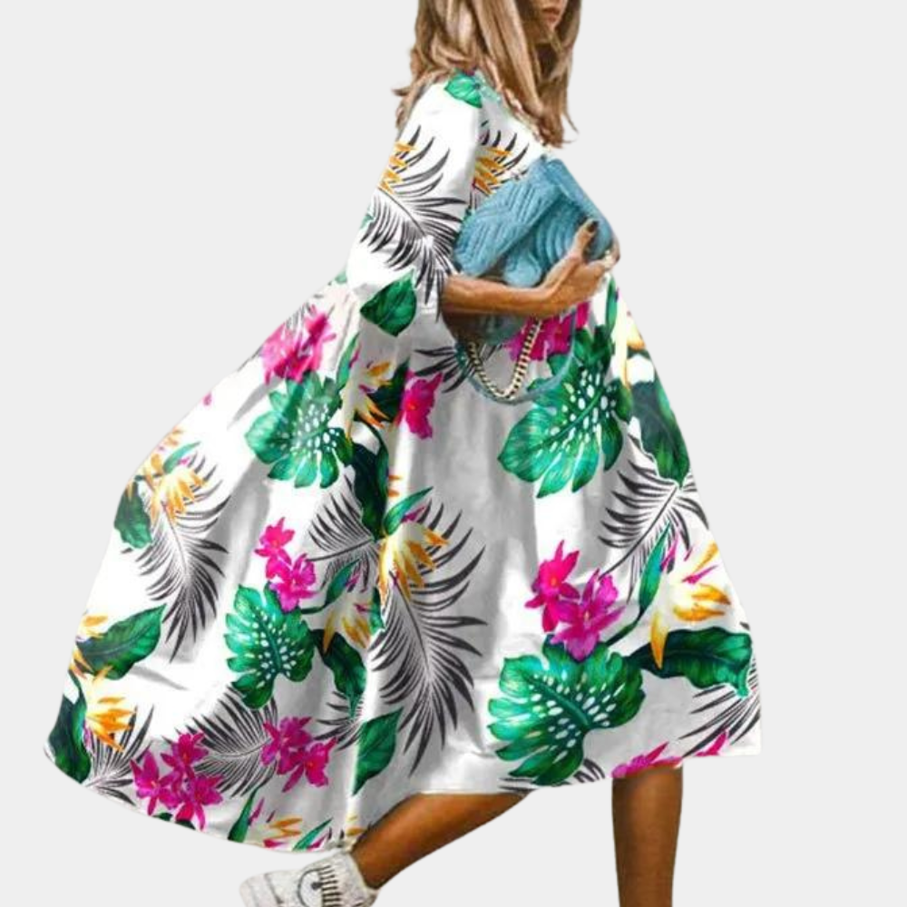 Abito Midi Floreale | Leggero & Colorato | Stile Estivo