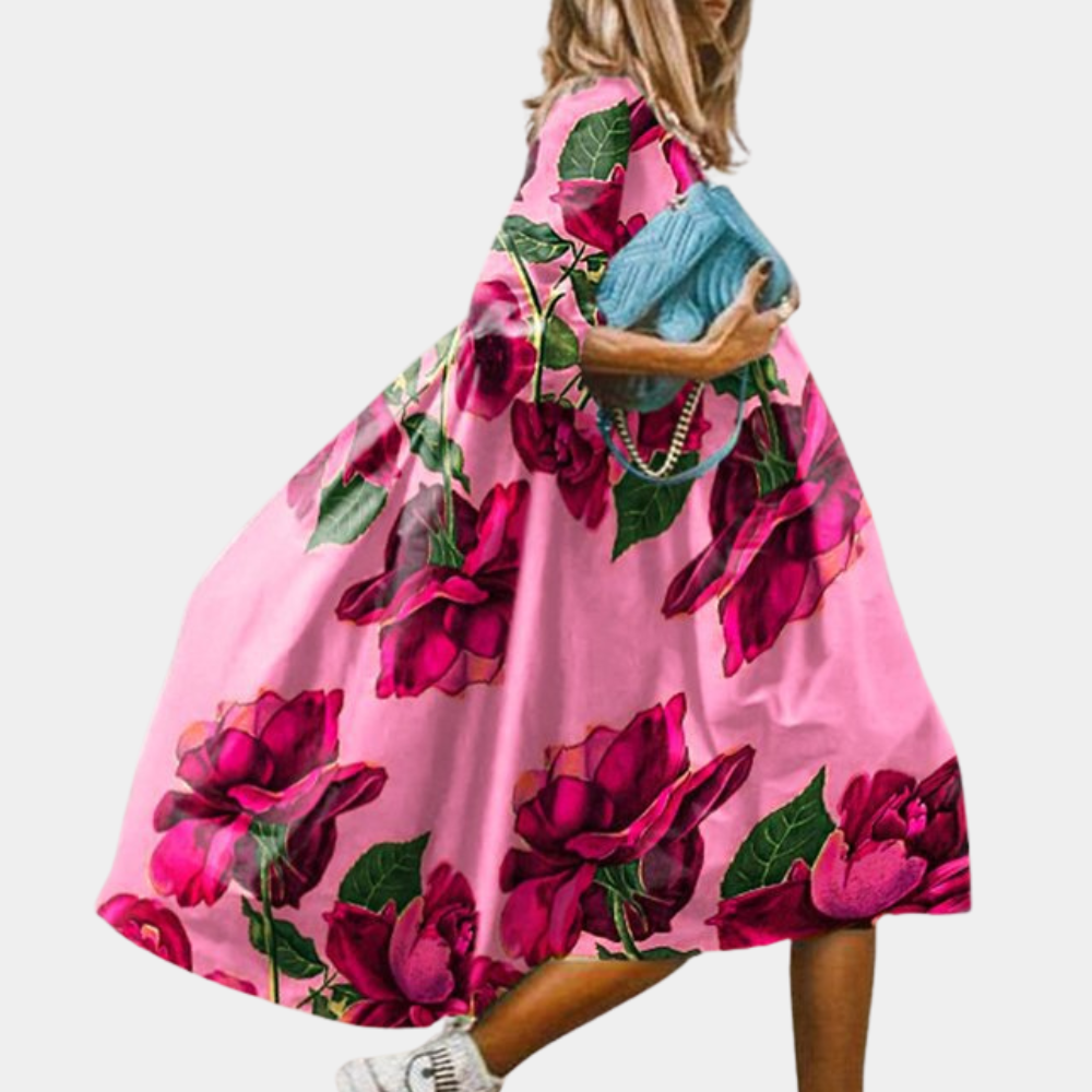 Abito Midi Floreale | Leggero & Colorato | Stile Estivo