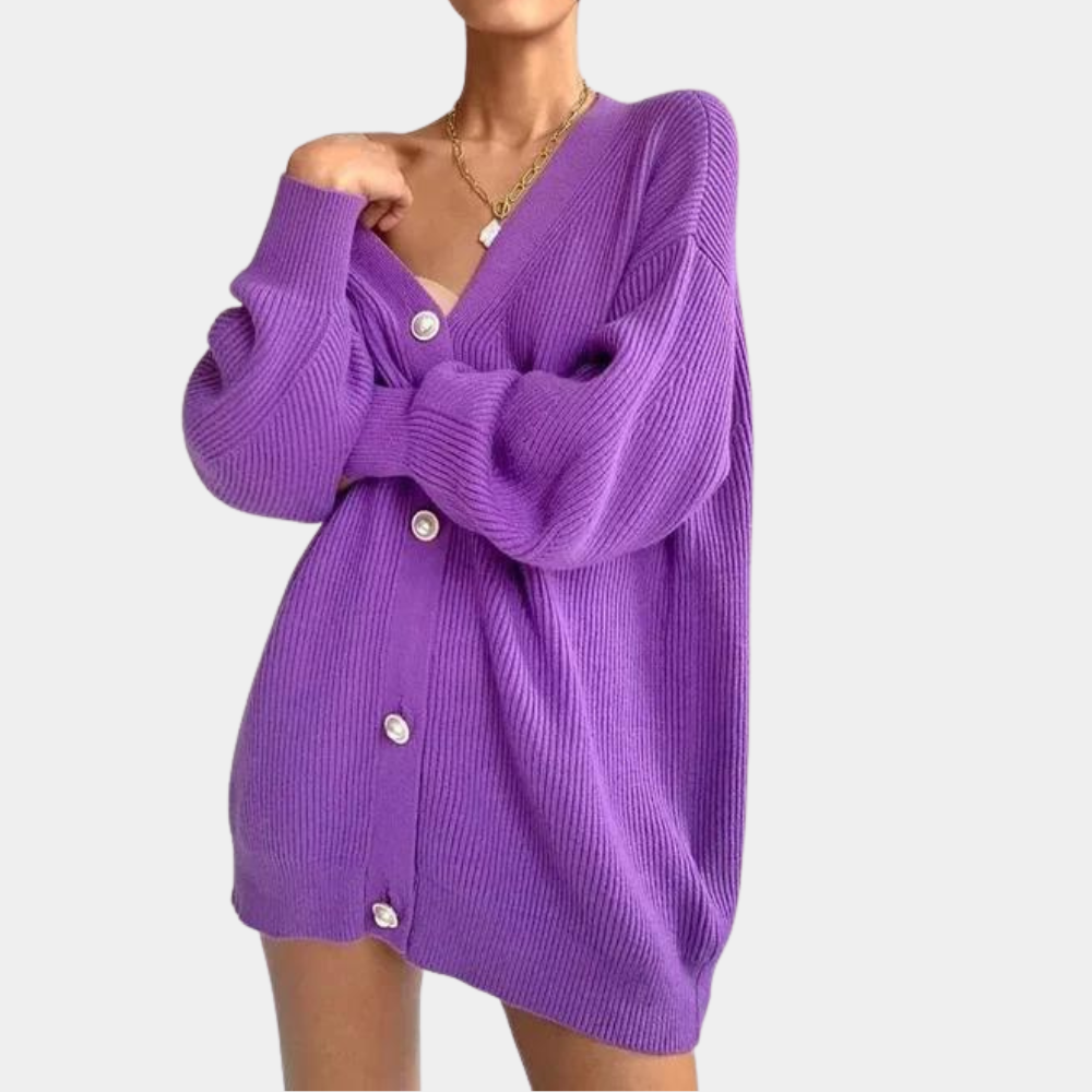Cardigan Oversize | Leggero e Morbido | Con Bottoni
