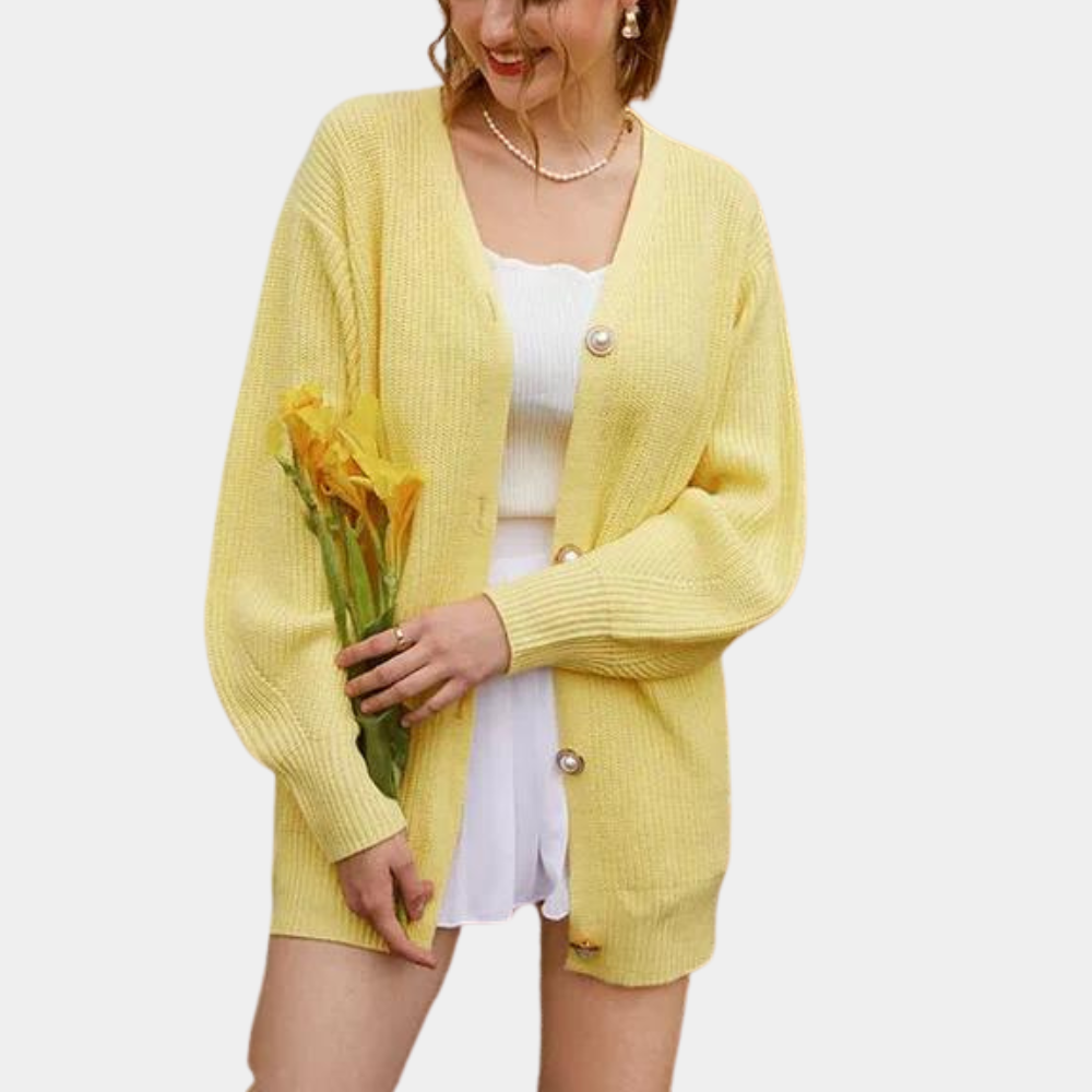 Cardigan Oversize | Leggero e Morbido | Con Bottoni