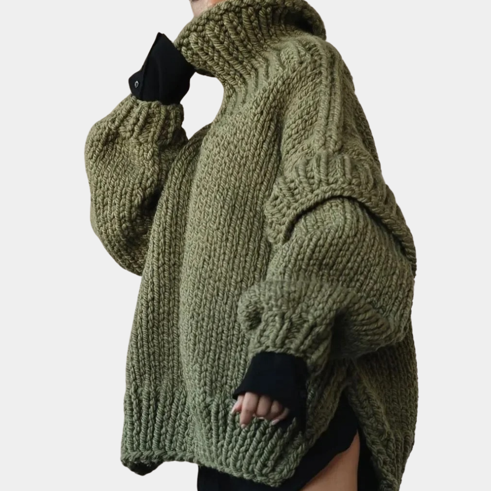 Maglione Oversize | Collo Alto | Morbido e Caldo
