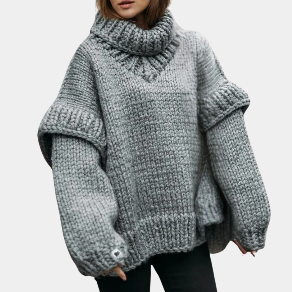 Maglione Oversize | Collo Alto | Morbido e Caldo