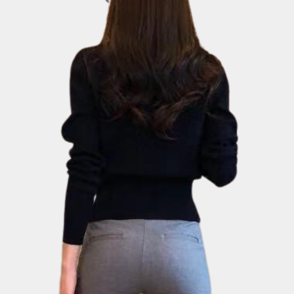 Cardigan Elegante | Bottoni Dorati | Stile Raffinato