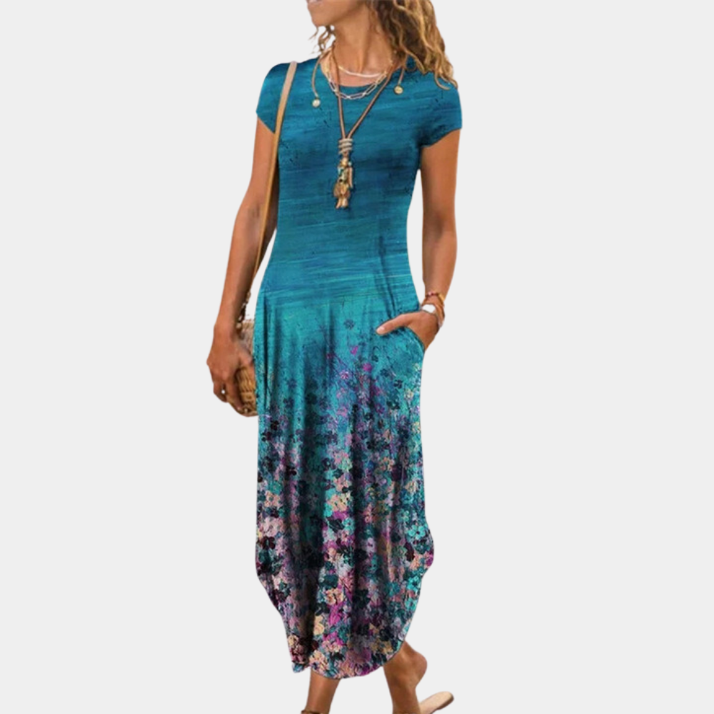 Maxi Abito Asimmetrico | Boho Chic | Comodo e Colorato
