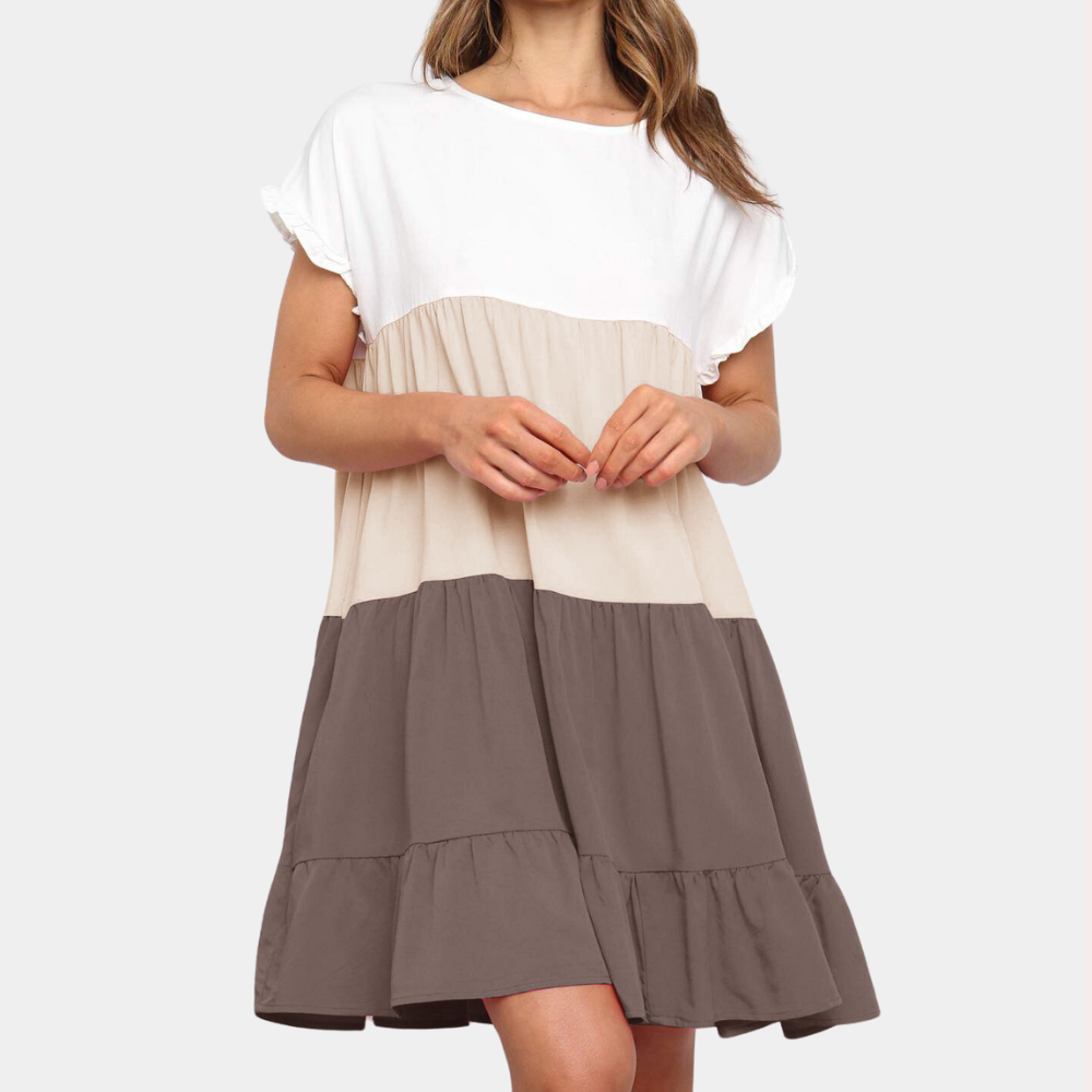 Mini Abito a Blocchi di Colore | Casual | Fresco e Trendy