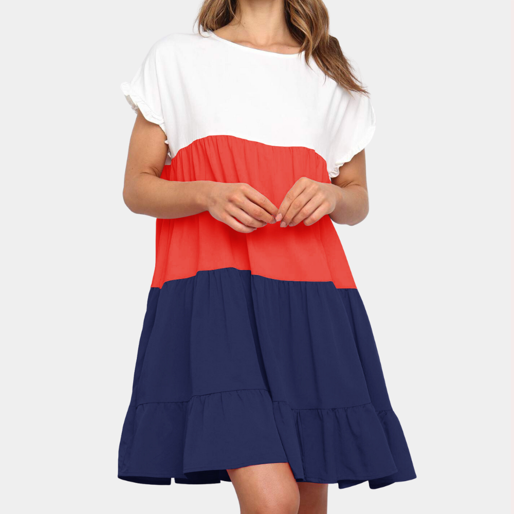 Mini Abito a Blocchi di Colore | Casual | Fresco e Trendy