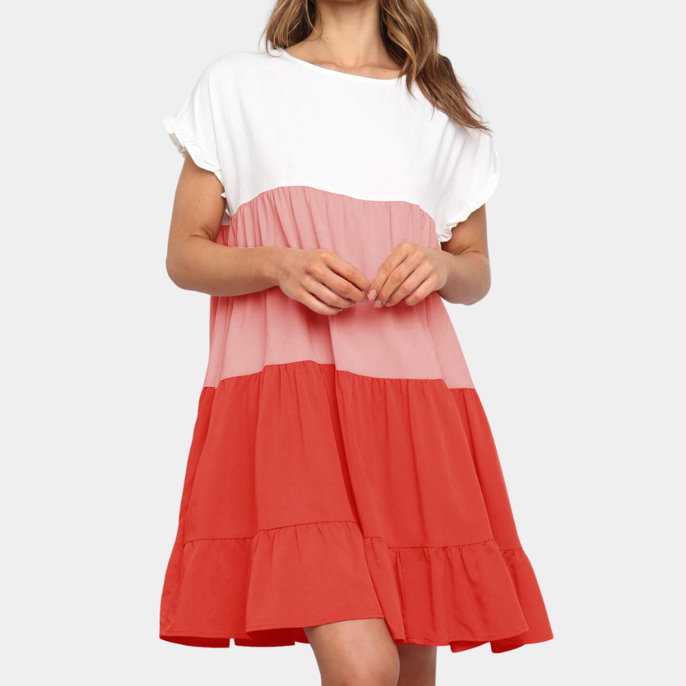 Mini Abito a Blocchi di Colore | Casual | Fresco e Trendy