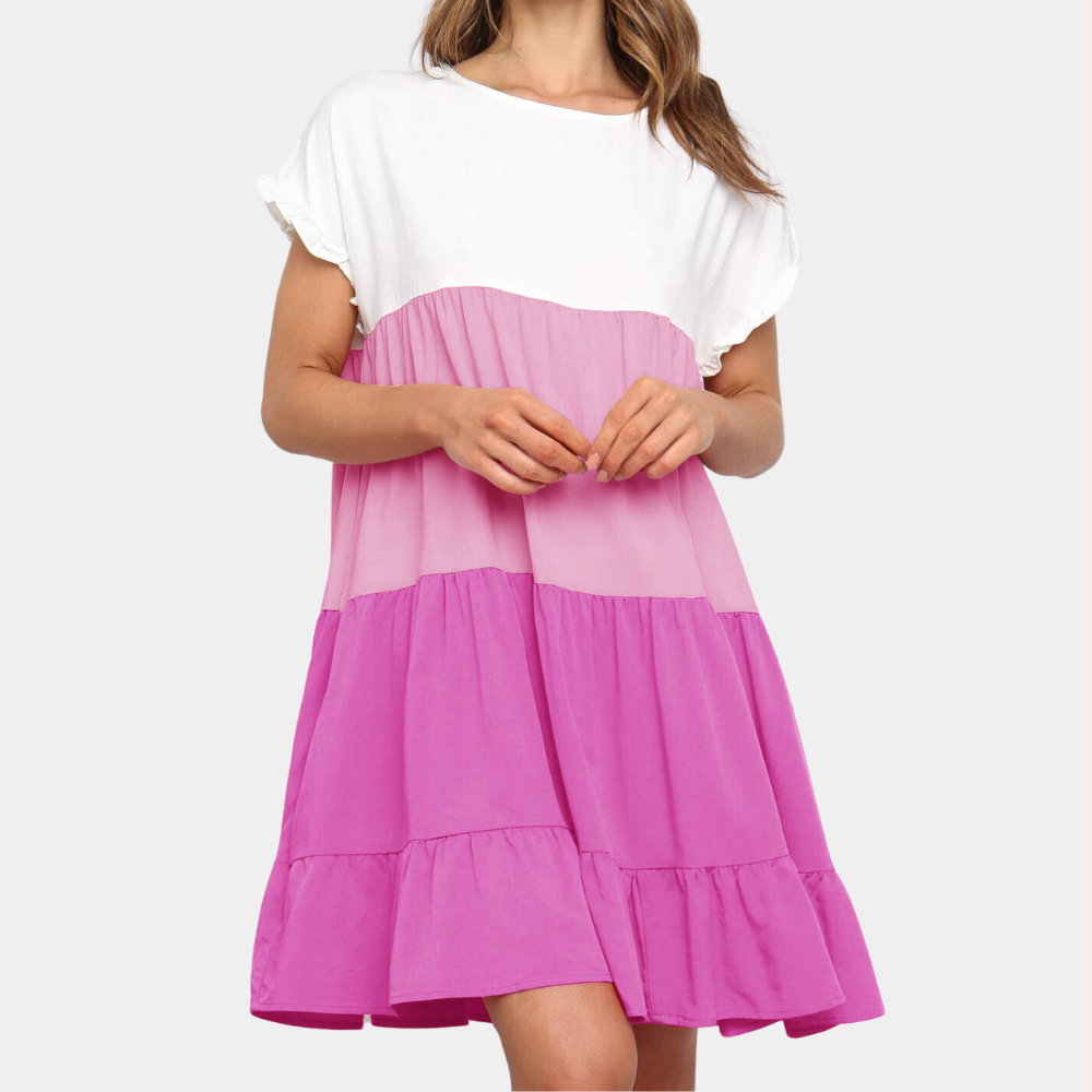 Mini Abito a Blocchi di Colore | Casual | Fresco e Trendy