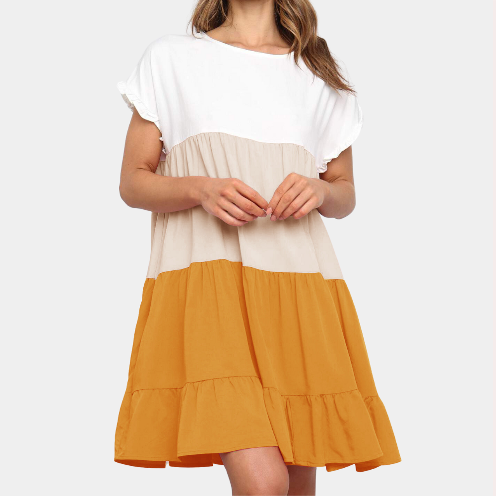 Mini Abito a Blocchi di Colore | Casual | Fresco e Trendy