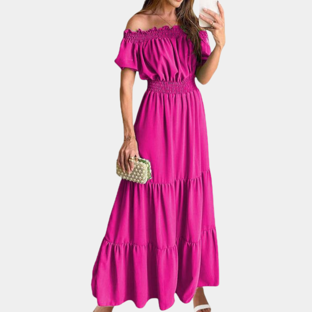 Maxi Abito con Balze | Boho Chic | Fresco e Femminile