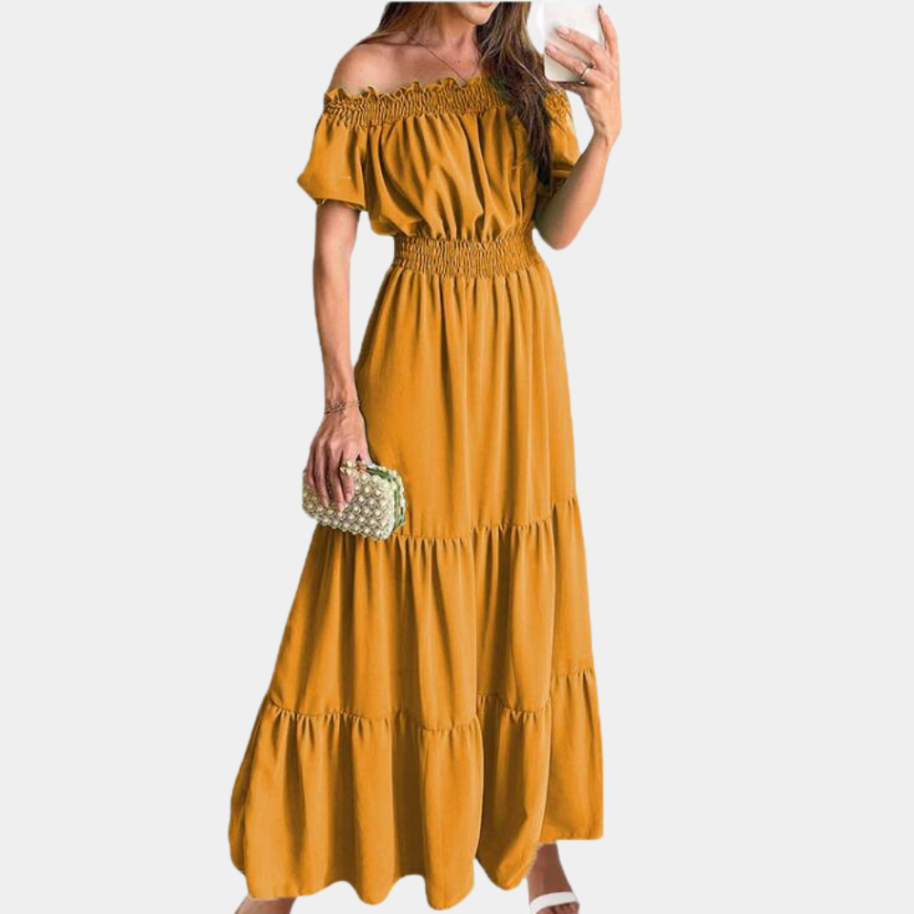Maxi Abito con Balze | Boho Chic | Fresco e Femminile