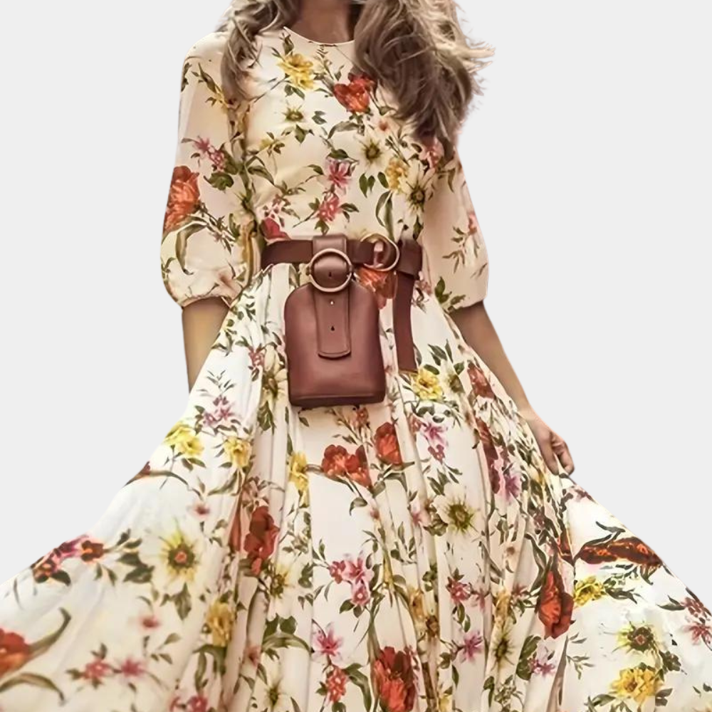 Abito Lungo Floreale | Leggero & Elegante | Stile Romantico