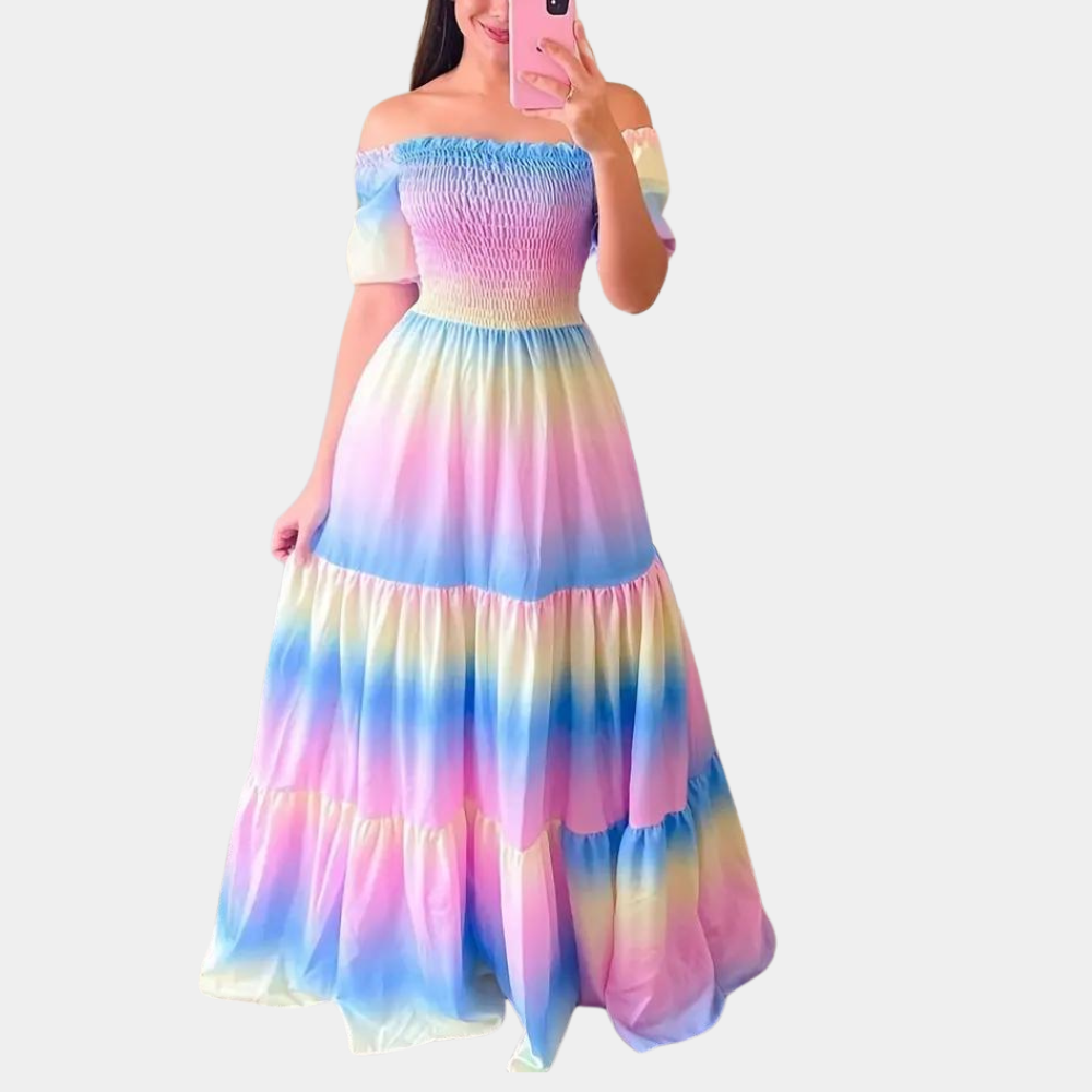 Abito Lungo Sfumato | Boho Chic | Leggero e Colorato