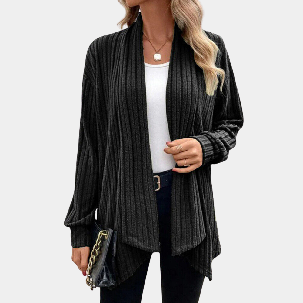 Cardigan Aperto | Maglia a Coste | Elegante e Versatile