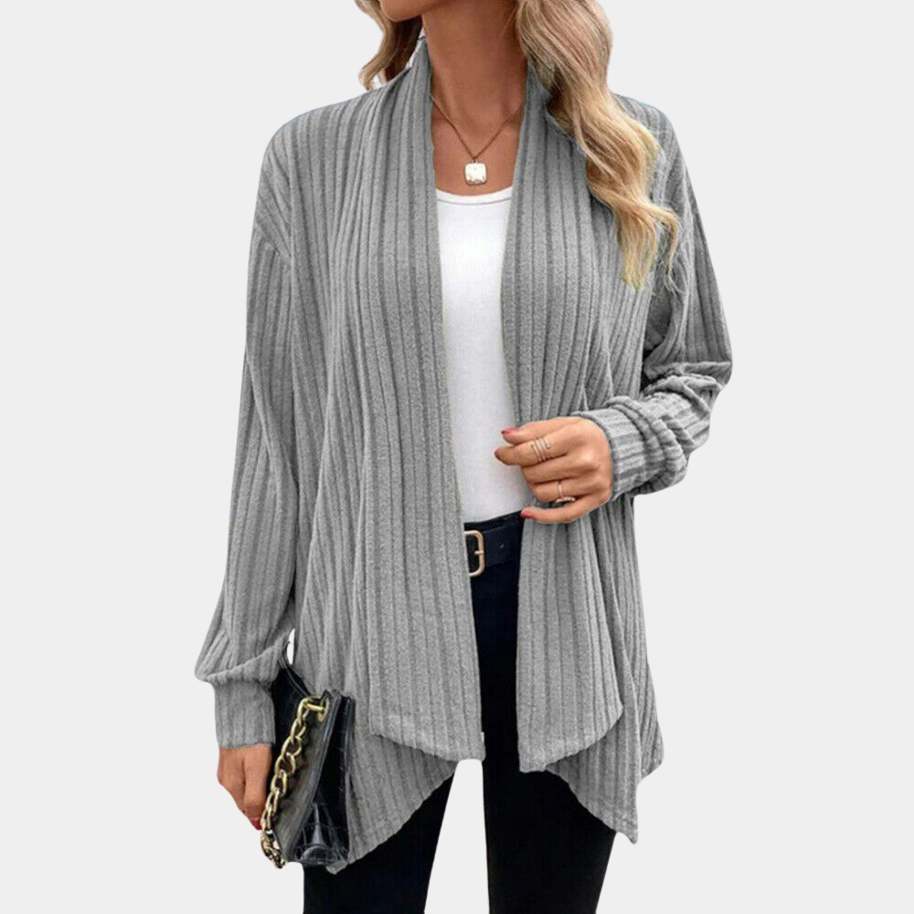 Cardigan Aperto | Maglia a Coste | Elegante e Versatile