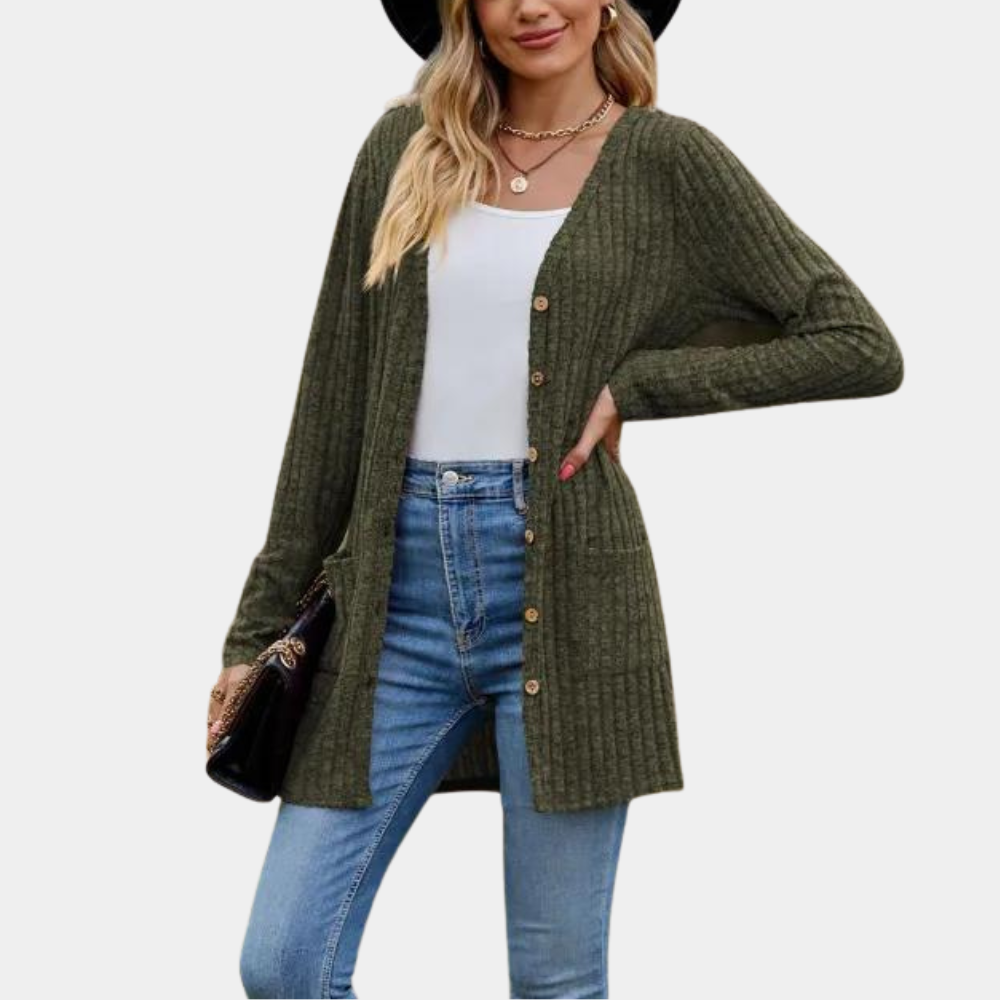 Cardigan Lungo in Maglia Leggera | Misto Cotone | Casual e Versatile