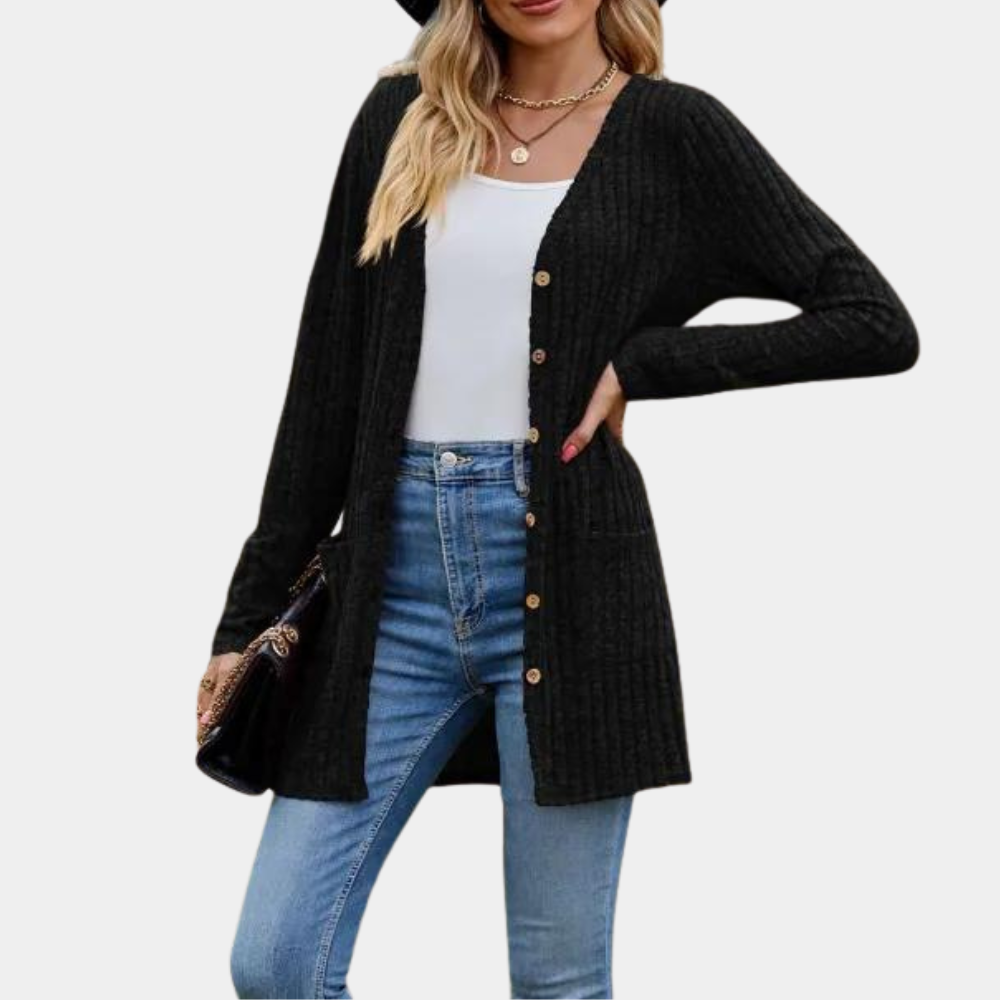 Cardigan Lungo in Maglia Leggera | Misto Cotone | Casual e Versatile