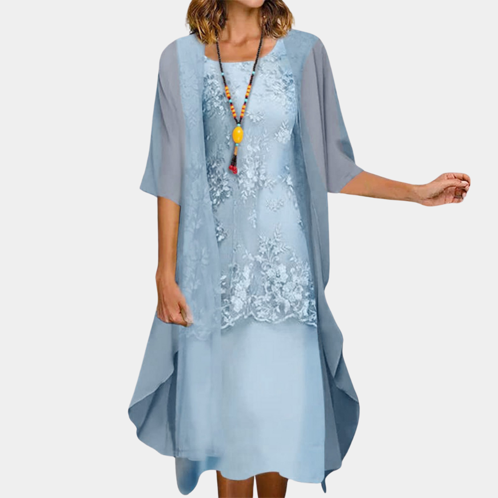Abito Midi con Pizzo | Elegante | Leggero e Raffinato