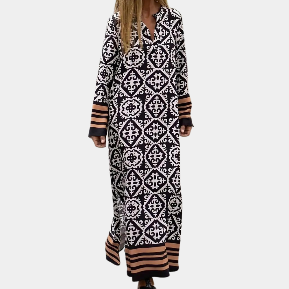Abito Lungo Etnico | Boho Chic | Comodo e Raffinato