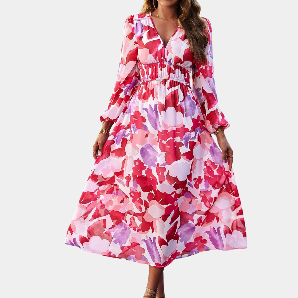 Abito Midi Floreale | Elegante | Leggero e Femminile