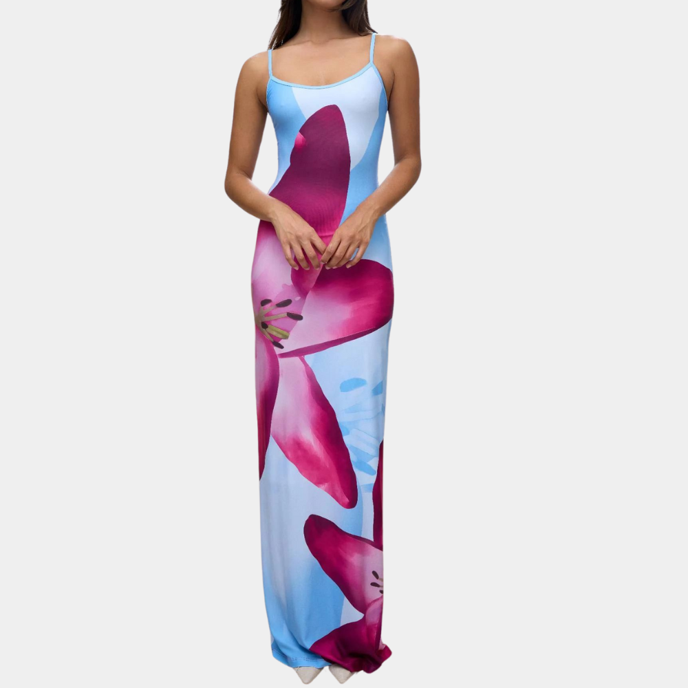 Abito Lungo Floreale | Estivo | Elegante e Fresco