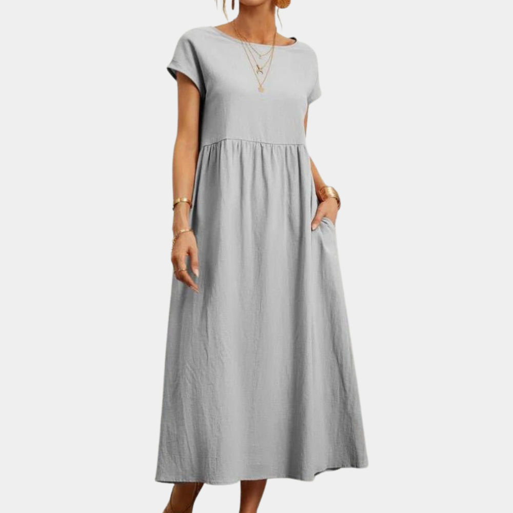 Abito Midi Minimal | Misto Cotone | Eleganza Semplice