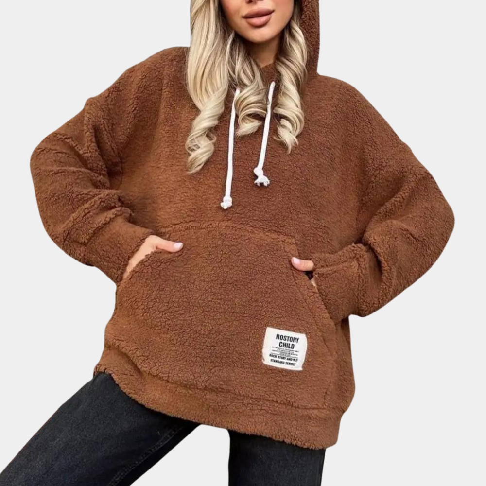 Felpa Oversize in Peluche | Morbida e Calda | Stile Casual e Comodo