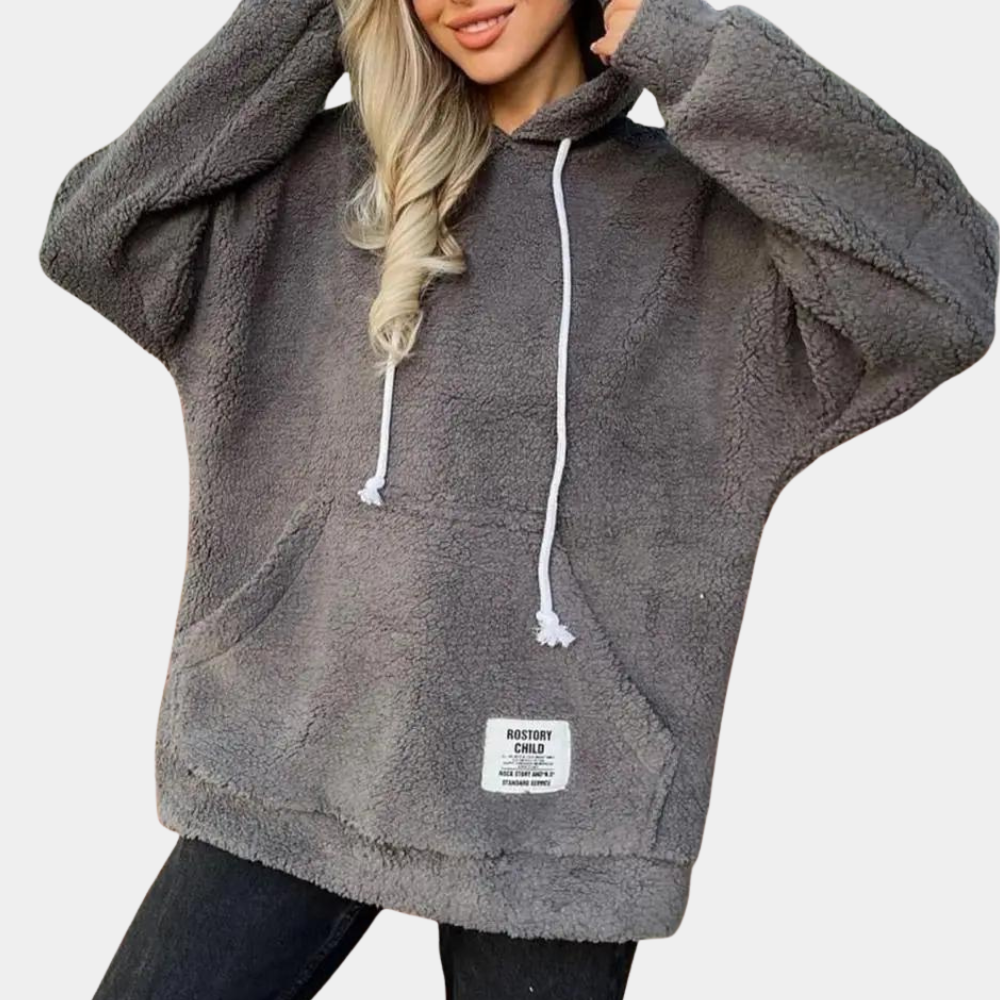 Felpa Oversize in Peluche | Morbida e Calda | Stile Casual e Comodo