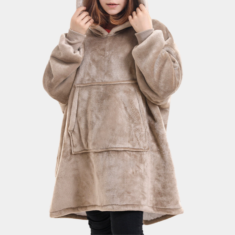 Maxi Hoodie in Pile | Oversize | Morbido e Caldo