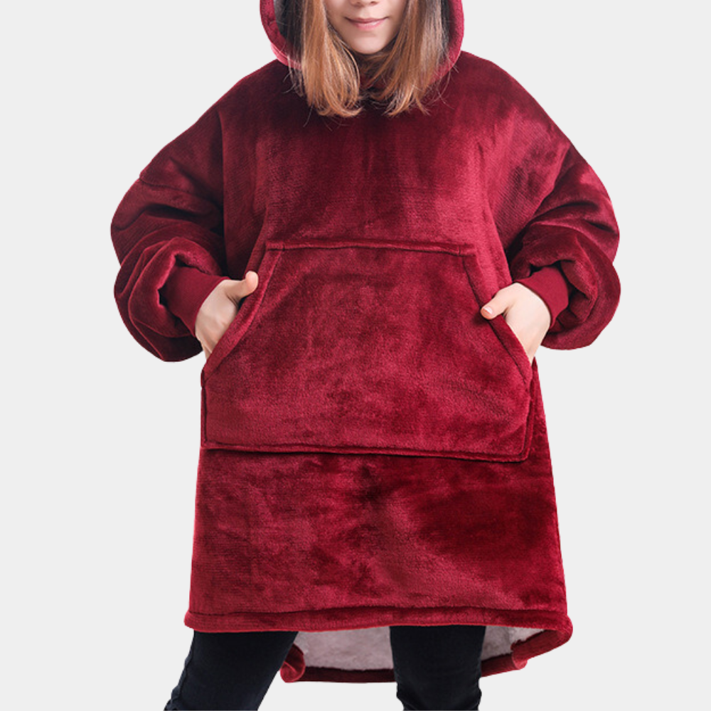 Maxi Hoodie in Pile | Oversize | Morbido e Caldo