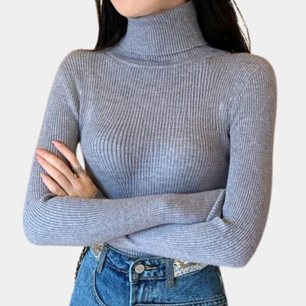 Maglione Dolcevita a Coste | Misto Cotone | Elegante e Versatile