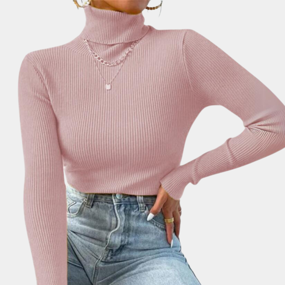 Maglione Dolcevita a Coste | Misto Cotone | Elegante e Versatile