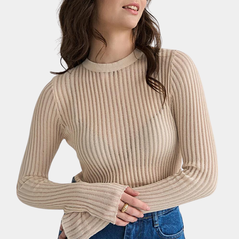 Maglione a Coste | Maglia | Elegante e Aderente