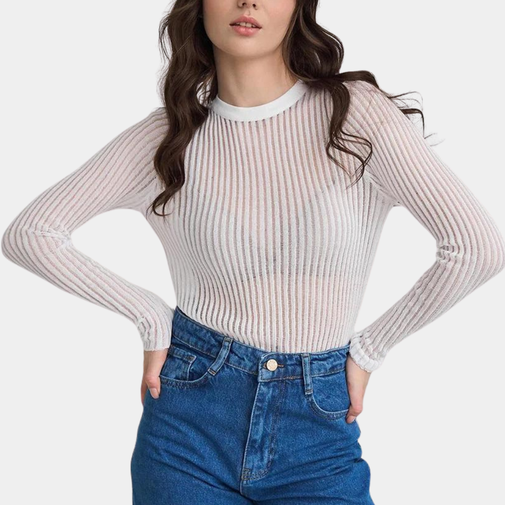 Maglione a Coste | Maglia | Elegante e Aderente
