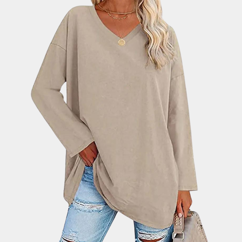 Maglia Oversize | Scollo a V | Comoda e Versatile