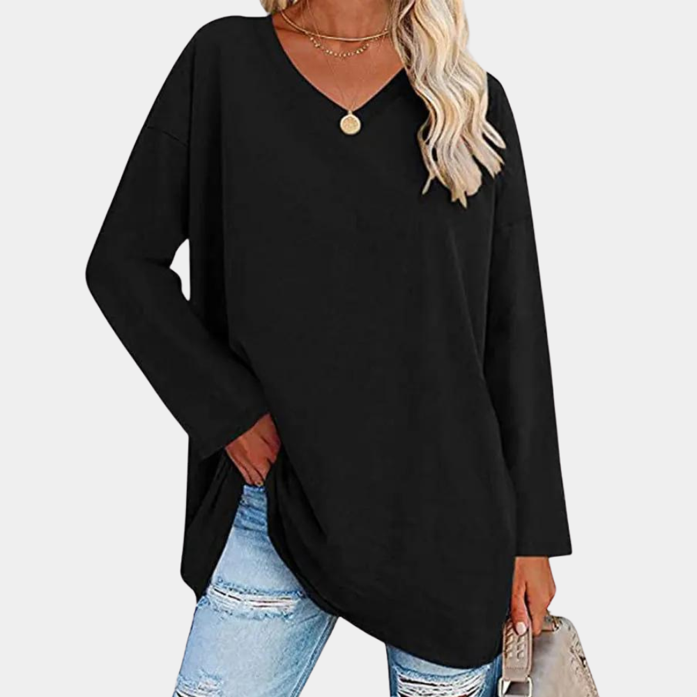 Maglia Oversize | Scollo a V | Comoda e Versatile