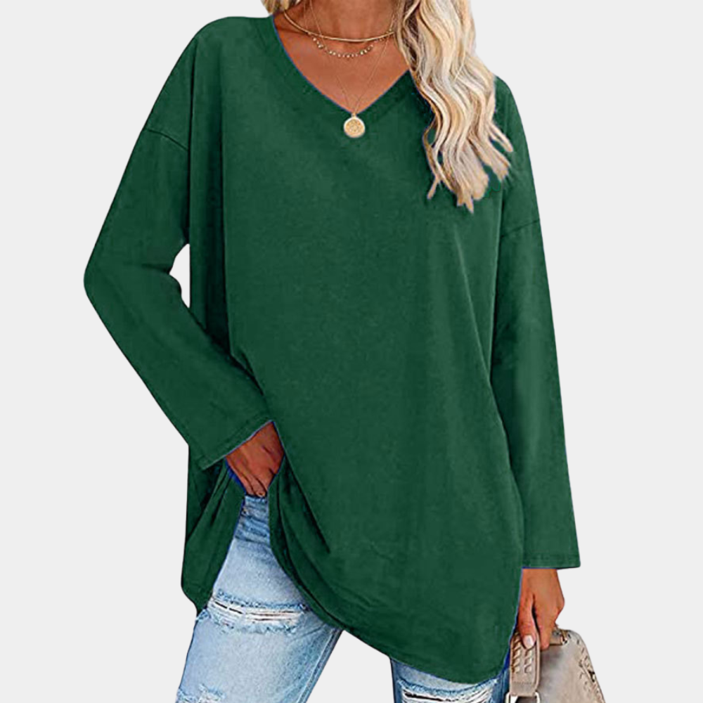 Maglia Oversize | Scollo a V | Comoda e Versatile