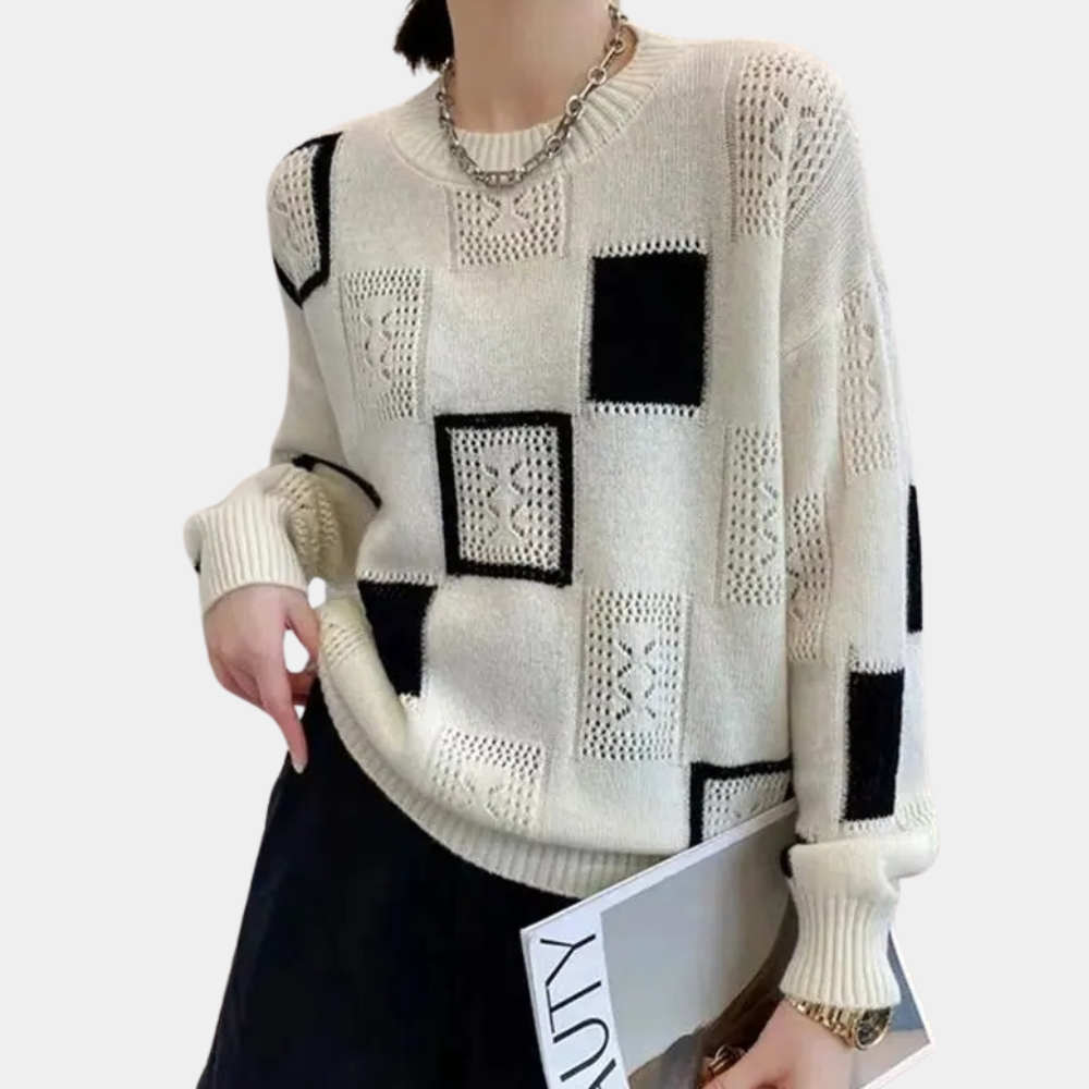 Maglione Patchwork | Maglia | Stile Geometrico e Moderno