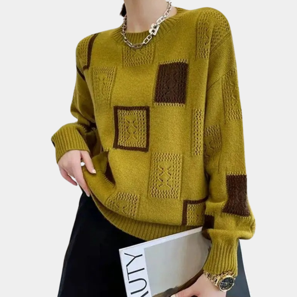 Maglione Patchwork | Maglia | Stile Geometrico e Moderno