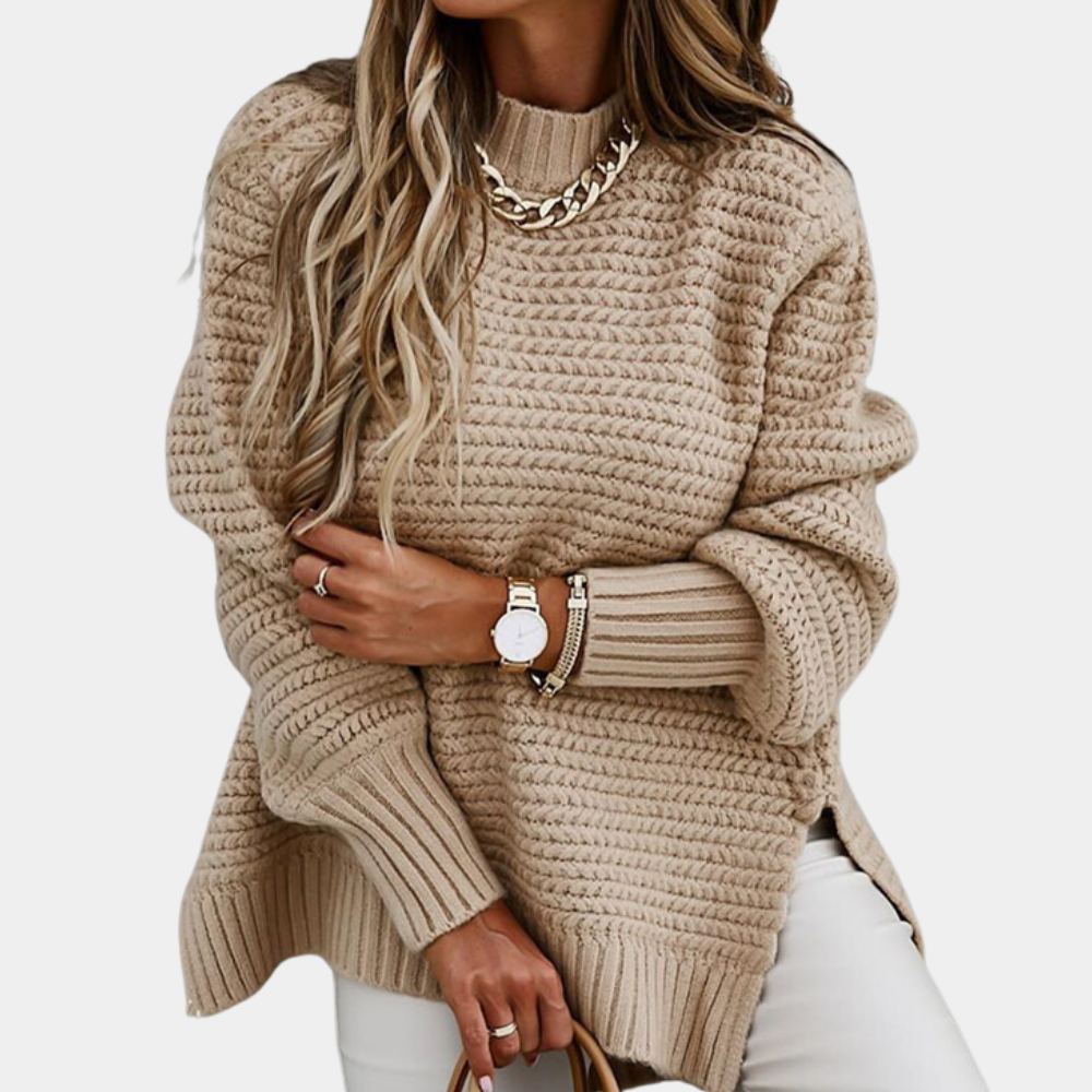 Maglione Oversize a Maglia Grossa | Misto Lana | Caldo e di Tendenza