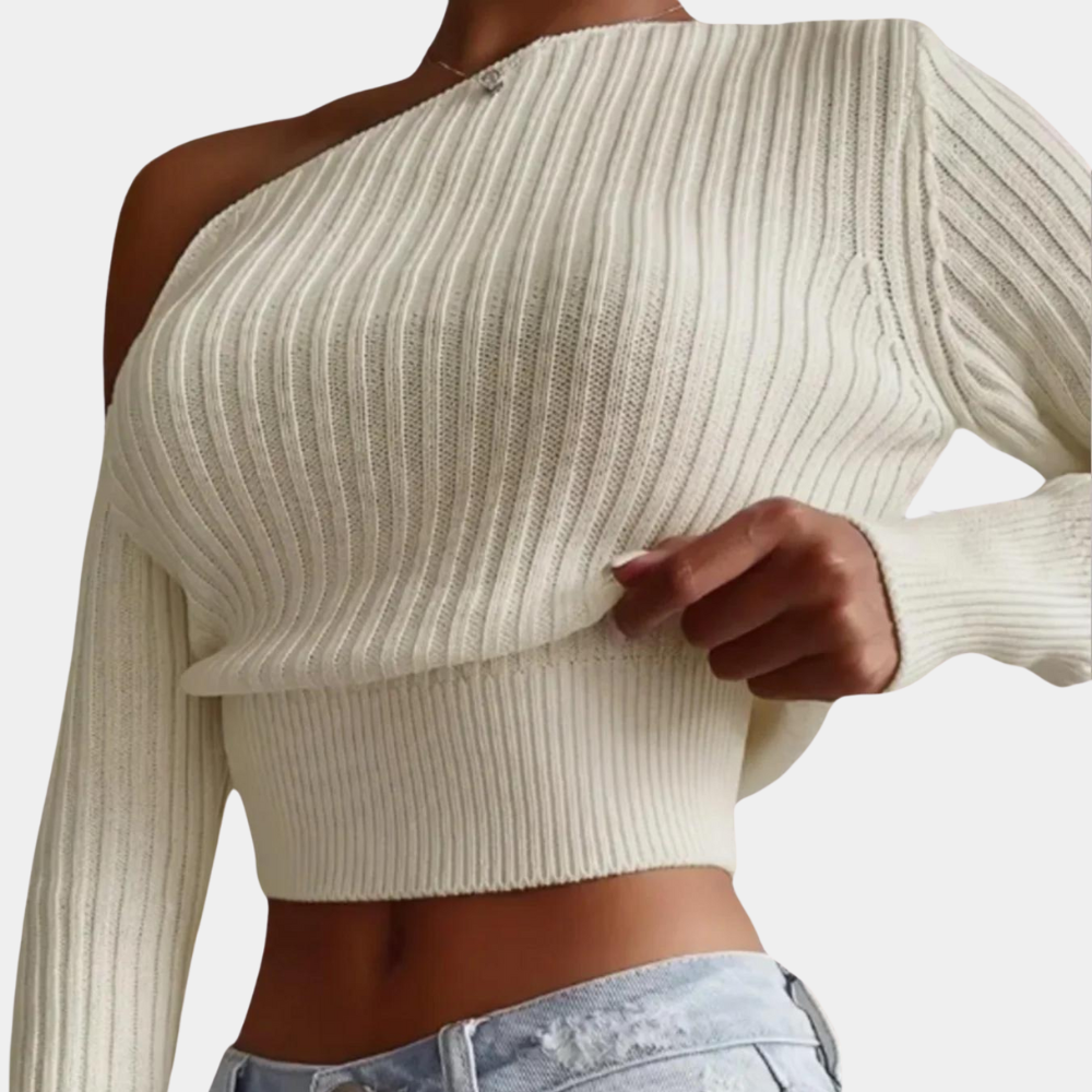 Maglione Monospalla | Cropped | Elegante e Sensuale