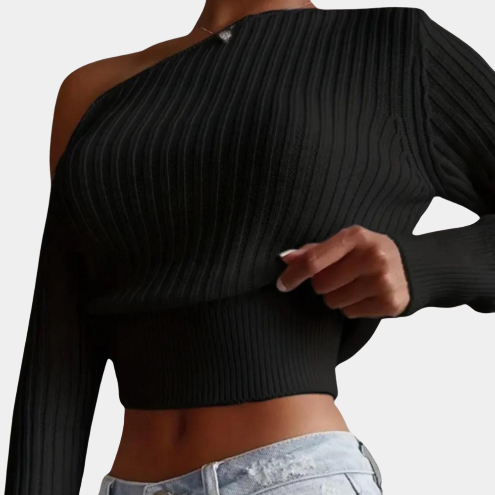 Maglione Monospalla | Cropped | Elegante e Sensuale