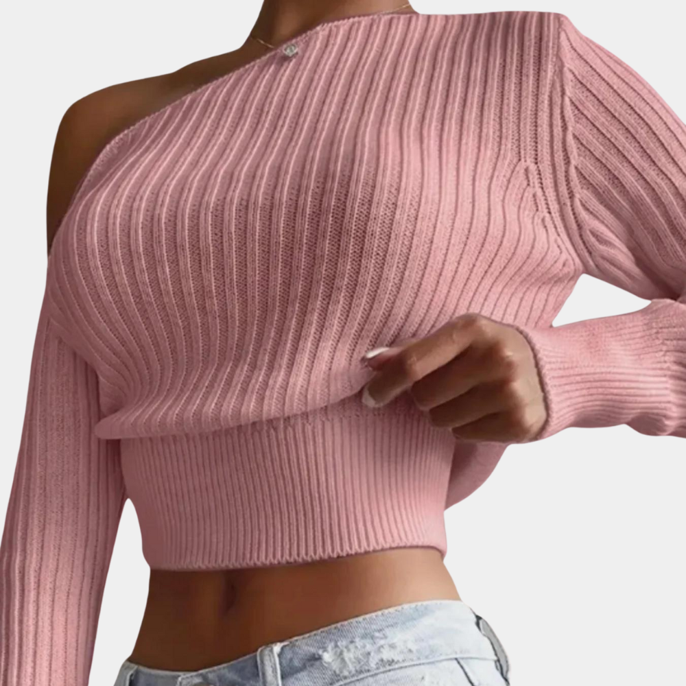 Maglione Monospalla | Cropped | Elegante e Sensuale