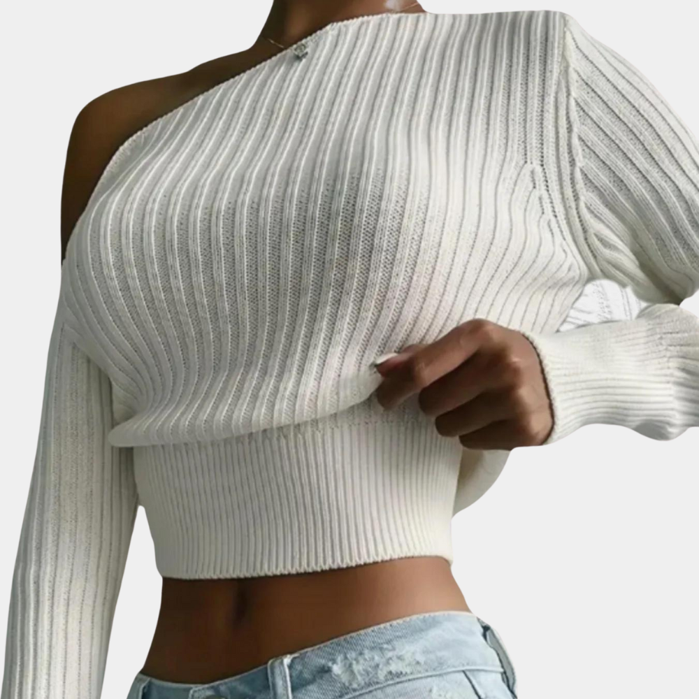 Maglione Monospalla | Cropped | Elegante e Sensuale